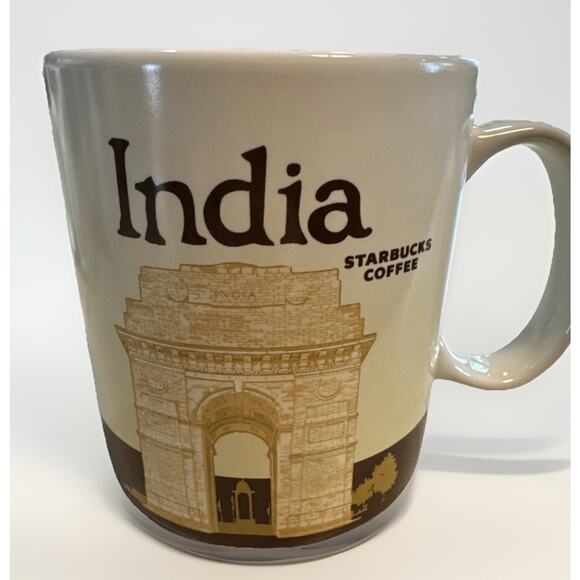 Starbucks India 2013 Collector Series Global Icon 16 Ounce Coffee Mug Cup - Picture 1 of 3